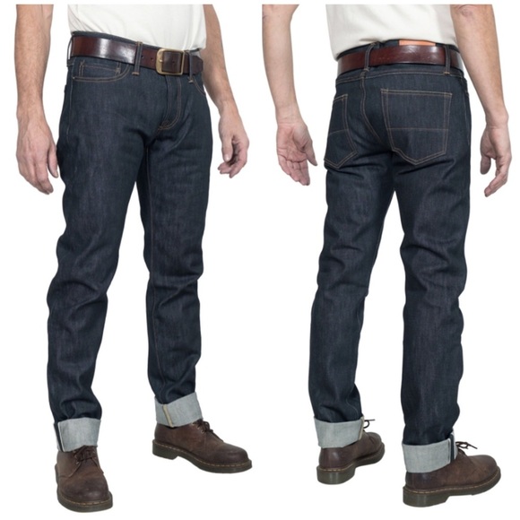 Tellason Selvedge Jeans Dark Wash 27 31 Men’s blue